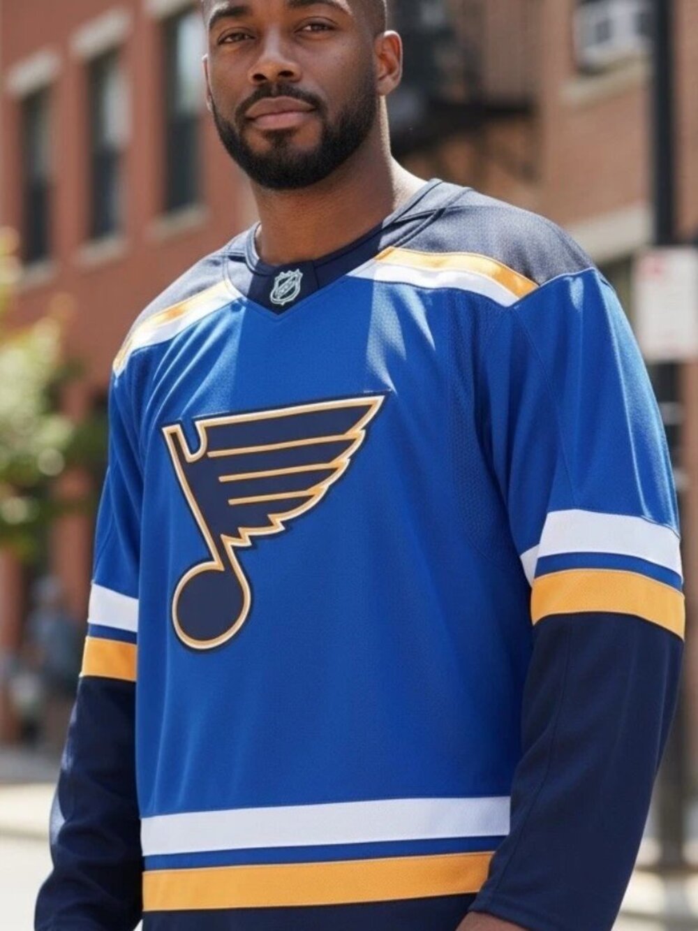 Fanatics Men’s Hockey Jersey PREMIUM St Louis Blues Blue Breakaway Sz 52, no tag